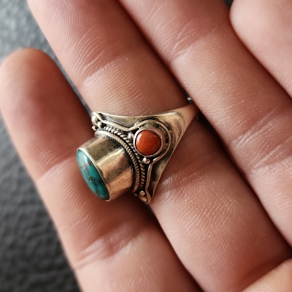 Vtg Adjustable Sterling Silver Ring - image 5